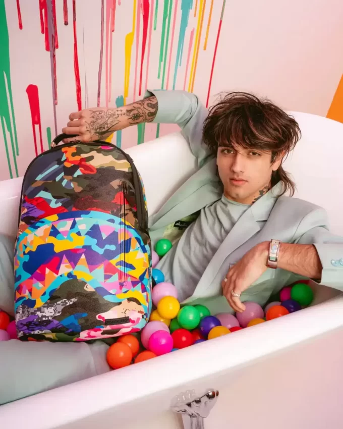 SLICED AND DICED CAMO BACKPACK