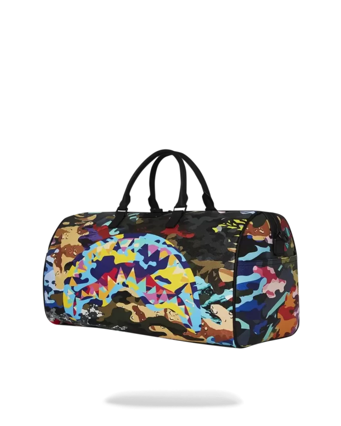 SLICED AND DICED CAMO DUFFLE