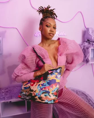 SLICED AND DICED CAMO TOTE