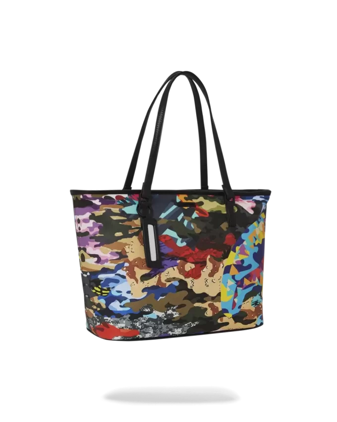 SLICED AND DICED CAMO TOTE