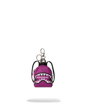 SMASH LOGO VIOLA BACKPACK KEYCHAIN