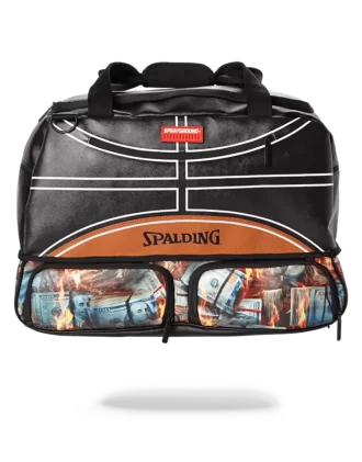 SPALDING X SPRAYGROUND FIRE MONEY SNEAKER DUFFEL