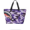 SPLIT CAMO BEACH TOTE
