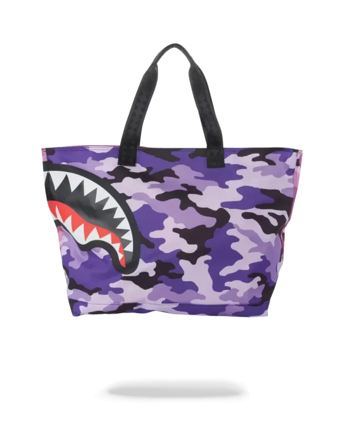 SPLIT CAMO BEACH TOTE
