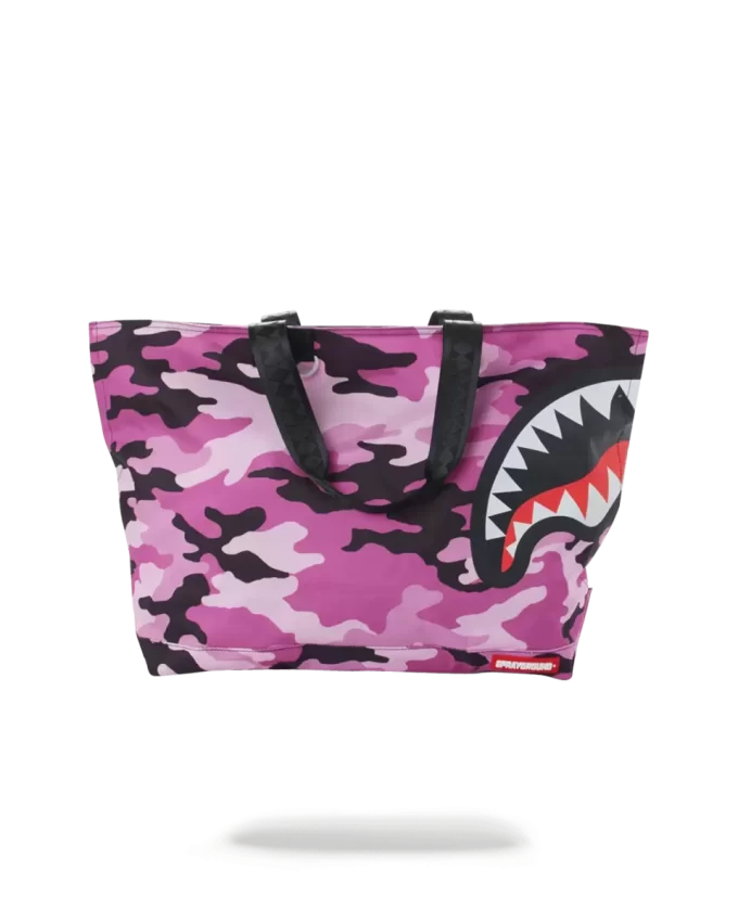 SPLIT CAMO BEACH TOTE