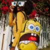 SPONGEBOB EYE POP REMOVABLE EYES BACKPACK