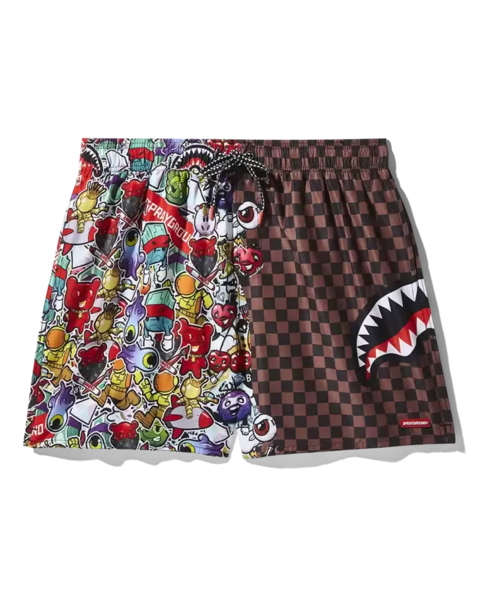 STICKER CREW SWIM SHORTS