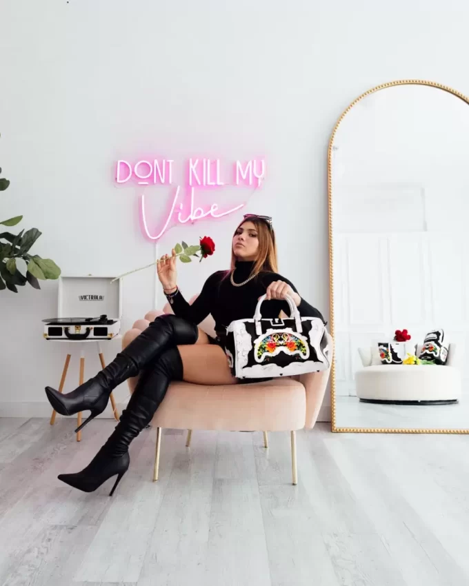 THE FLORAL CUT MINI DUFFLE