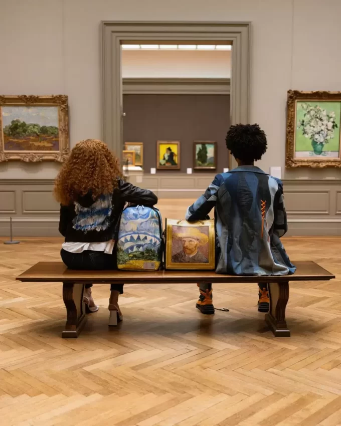 THE MET VAN GOGH WHEAT FIELD WITH CYPRESSES BACKPACK