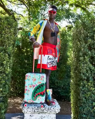 THE SANCTUARY SHARKNAUTICS HARDSHELL CARRY-ON LUGGAGE