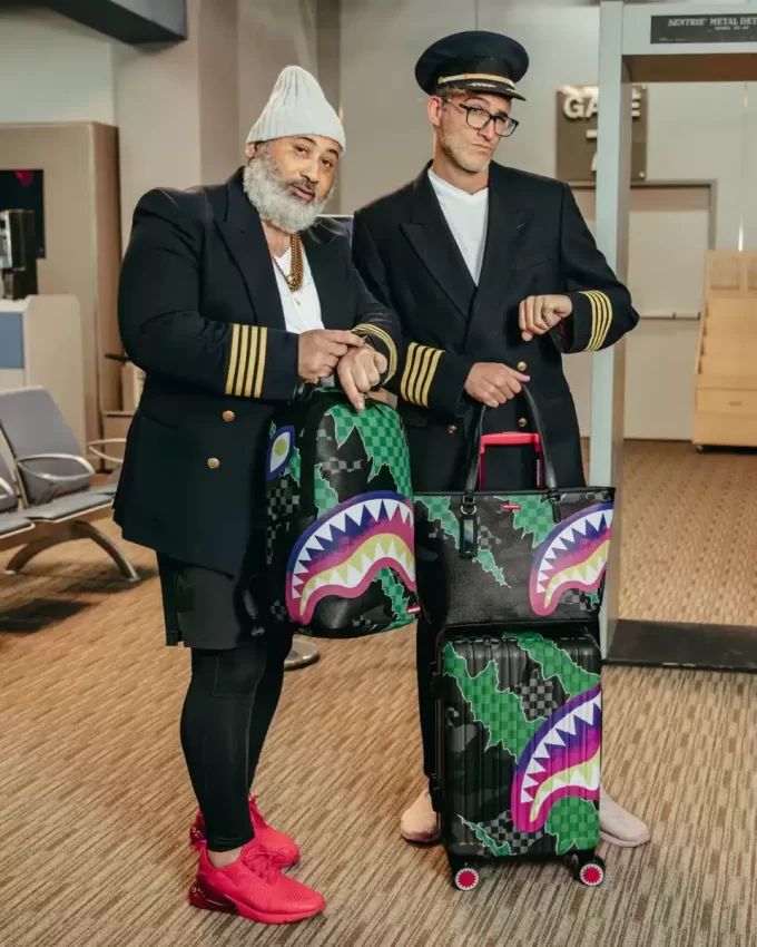 THE WILD ONE SHARKNAUTICS HARDSHELL CARRY-ON LUGGAGE