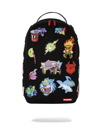 TRANCE PARTY PATCHES BACKPACK (23 VELCRO REMOVABLE PATCHES)