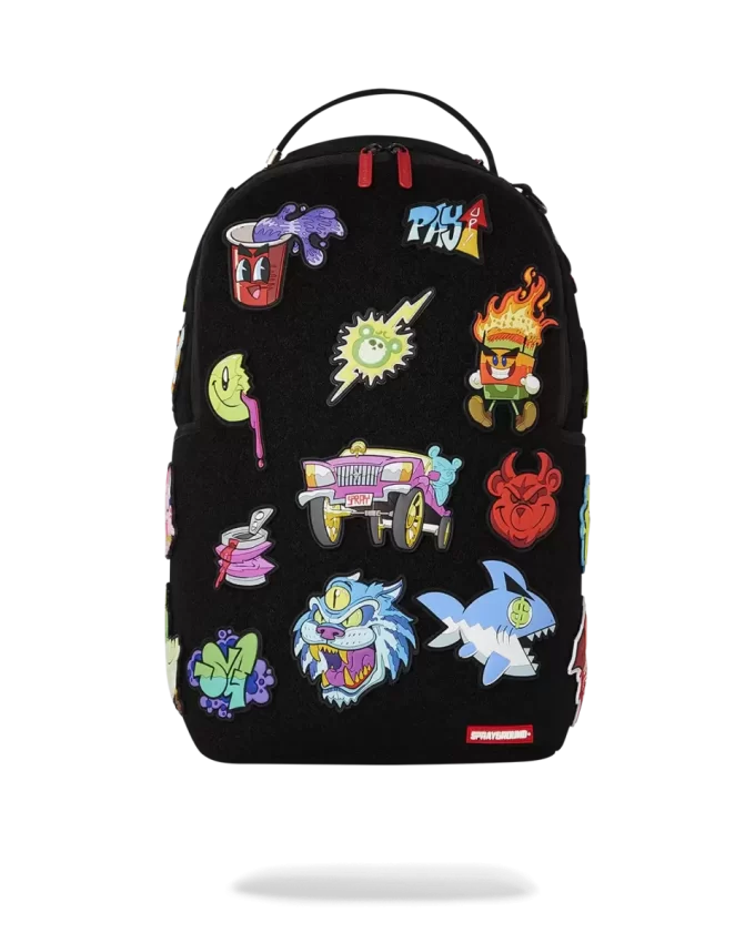 TRANCE PARTY PATCHES BACKPACK (23 VELCRO REMOVABLE PATCHES)