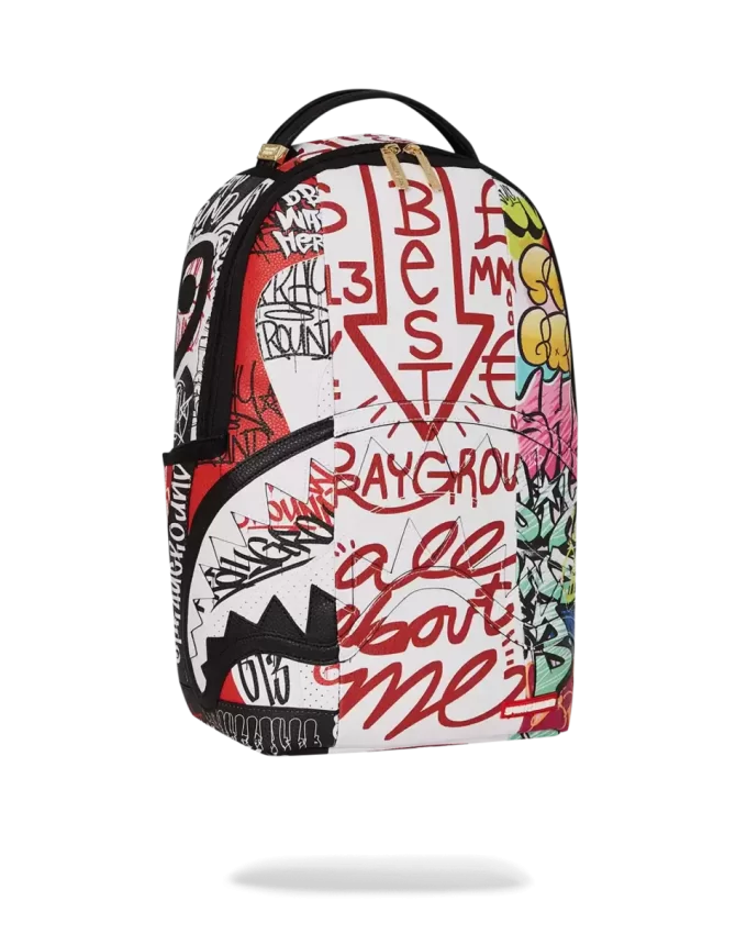 TRI-SPLIT GRAFFITI BACKPACK (DLXV) TRI-SPLIT GRAFFITI BACKPACK (DLXV)