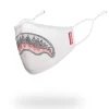 TRINITY DIAMOND SHARK (WHT) POLYESTER FACE MASK