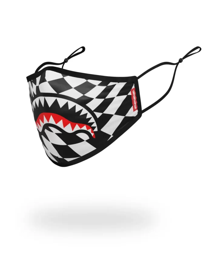 TRIPPY CHECK FACE MASK