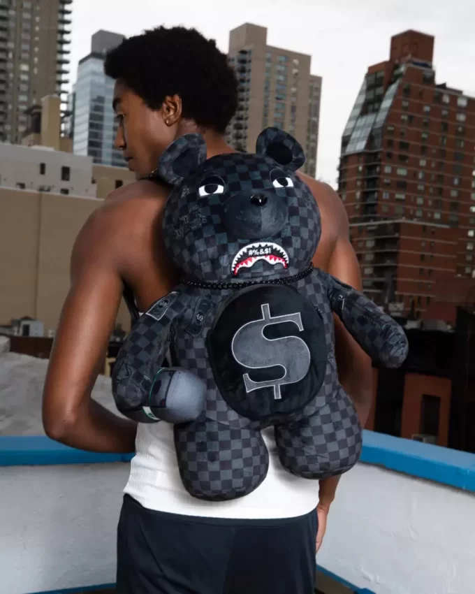 WHAT THE BEEP’ SHARK MONEYBEAR TEDDYBEAR BACKPACK
