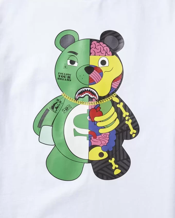 YOUTH ANATOMY BEAR T-SHIRT WHITE